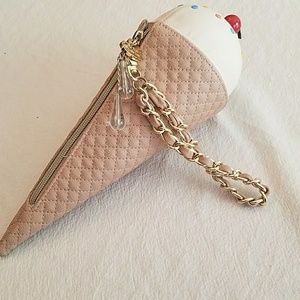 Betsey Johnson ICE CREAM CONE Cherry on Top Clutch